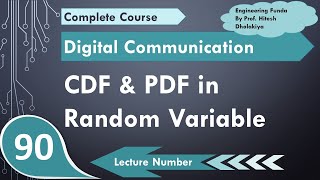 Cumulative Distribution Function CDF amp Probability Density Function PDF in Random Variable [upl. by Mikihisa]