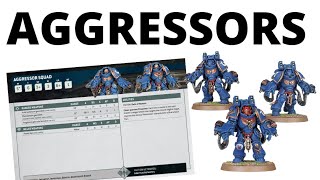 Primaris Aggressors in Warhammer 40K 10th Edition  Full Unit Rules Review from Index Space Marines [upl. by Nebe]