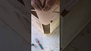 plywood bed corner round very easy work carpentry woodworking shortvideo [upl. by Naimaj]