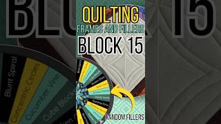 Quilting with Rulers Block 15 Frame longarmquilting fillers [upl. by Retep]