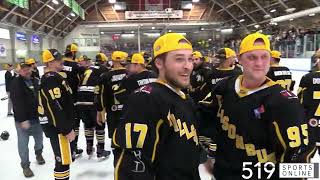 WOSHL Championship Series Game 7  Alvinston Killer Bees vs Tillsonburg Thunder [upl. by Loma]