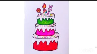 How to draw cake 🎂🍰 cake drawingyoutubeshorts [upl. by Dodd]