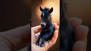 Cute baby black horse babyanimals cute amazing viralshorts [upl. by Kloster]