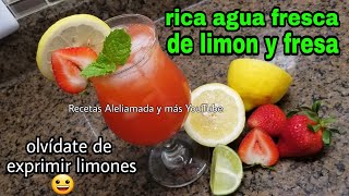 AGUA FRESCA DE LIMÓN Y FRESA AL ESTILO ANGYCRISJAVI MI HERMANA [upl. by Weidar]