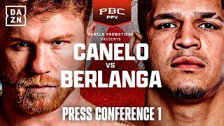 CANELO ALVAREZ VS EDGAR BERLANGA NEW YORK CITY PRESS CONFERNCE LIVESTREAM [upl. by Esiuqcaj]