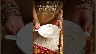 Vigneto  Regency Gold Dinnerware  Luxurious Wedding Gifts crockery dinnerset [upl. by Eillime]