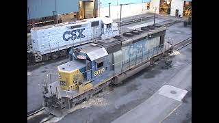 CSX SD402 8019 load test from Bens Bridge Selkirk Yard NY 06142003 [upl. by Coe]