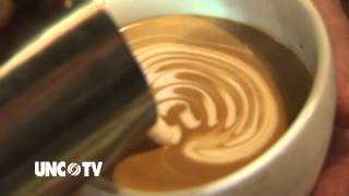 Making Latte Art with Andrew Cash of Jubala Village Coffee  NC Now  UNCTV [upl. by Campney]