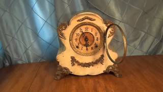 Antique 1894 F Kroeber Iron Clock [upl. by Ingaberg]