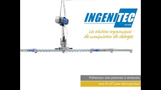 90 INGENITEC  Préhenseur avec palonnier à ventouses sous IN LIFT [upl. by Rooke]