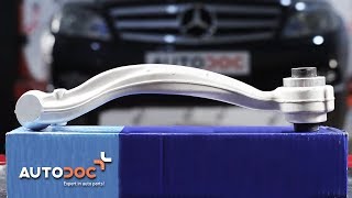 Så byter du bakre upphängningens nedre länkarm på MERCEDESBENZ C W204 GUIDE  AUTODOC [upl. by Yeldah86]