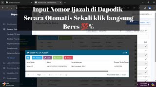 Cara Cepat Input Nomor Ijazah di Dapodik Sekali Klik Beres [upl. by Ssej597]