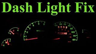 How to Replace Dashboard Lights In Depth [upl. by Yecac]