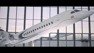 New Falcon 6X announced at ParisLe Bourget [upl. by Donny572]