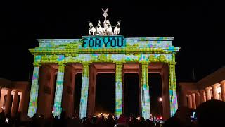 4K Festival of lights 2022  Brandenburger Tor [upl. by Jean-Claude416]