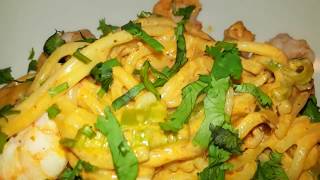 Pasta en Crema y Chipotle con Camarones  SinPretextos [upl. by Ardnuhs]