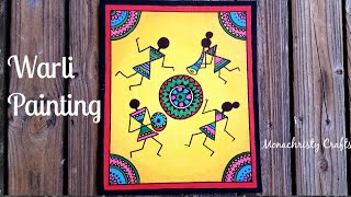 Warli Painting on Canvas [upl. by Tita]