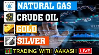 🔴04 nov 2024 CRUDEOILNATURALGASGOLDSILVERNIFTYBANKNIFTYANALYSIS TRADING WITH AAKASHSH [upl. by Enerak184]