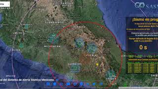 SIMULACRO 19 SEPTIEMBRE 2018 SASMEX  SKYALERT SEVERO [upl. by Macdougall]