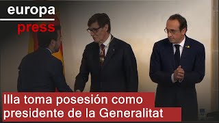 Illa toma posesión como presidente de la Generalitat [upl. by Aeslahc502]