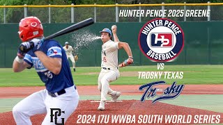 Hunter Pence 2025 GreenevsTrosky Texas InaMathis  2024 17U WWBA South World Series [upl. by Gardal]