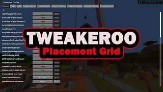 Tweakeroo Placement Grid  quickly place torches equal distance apart minecraft [upl. by Dominus]