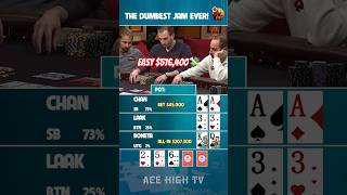 The Dumbest Jam Ever 🥲 poker cashgamepoker pokerhighlights [upl. by Mitch]