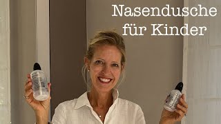 Nasendusche  auch für Kinder geeignet Hilft gegen Stockschnupfen  Dauerrotznase und Allergien 🤧 [upl. by Ijnek]