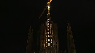 Sagrada Familia basilica inaugurates new Virgin Mary tower  AFP [upl. by Barnard302]