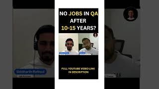 QA Career after 10 years  Career after 40 years age  Future of IT jobs Future of Software Testing [upl. by Nwadal]