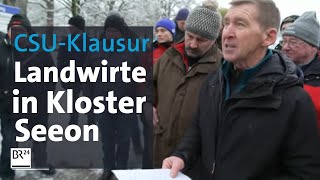 CSUKlausur im Kloster Seeon Unterstützung für Bauern  mit Einschränkungen  BR24 [upl. by Nosirrag]