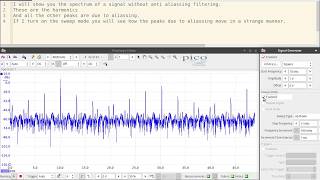 Spectrum with aliasing [upl. by Delano]