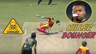 Top 10 Killer Bouncer on Face in Cricket ► Batsman gets Injured ◄ [upl. by Marlane]