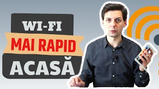 Cum faci săți meargă mai repede internetul acasă Wifi sau cablu [upl. by Noivart]