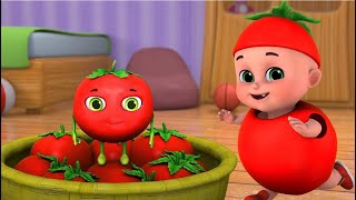 Hindi rhymes for nursery  आह टमाटर  Aaha Tamatar Bade Mazedar  urdu rhymes  baby songs infobells [upl. by Byram553]