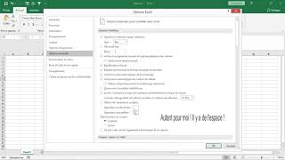 004 Options de paramétrage avancés sur Excel [upl. by Agathy740]