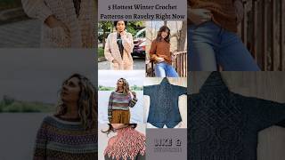 Top 5 Winter Crochet Patterns on Ravelry right now 🔗 in description crochet [upl. by Regazzi]