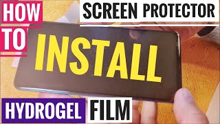 How to install HydroGel Film  hydrogel screen protector installation Xiaomi Mi9T Redmi K20 [upl. by Carley]