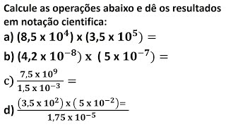 Notação Científica  Multiplicação e Divisão [upl. by Raclima194]