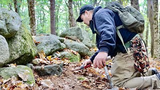 You have to see how much old stuff he just found behind this old rock wall [upl. by Nolyarb274]