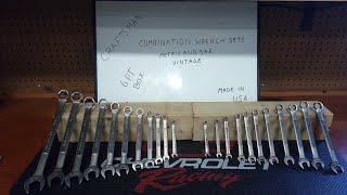 CRAFTSMAN vintage USA 6 point box combo wrench setsany of you guys got them V symboljoin in [upl. by Atteloj]