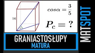 Graniastosłupy  matura  trudne zadanie [upl. by Annaeoj118]