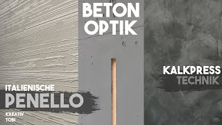 3 Spachteltechniken in einem Video lernen Betonoptik italienische Kalkpress Technik  kreativtobi [upl. by Turner]