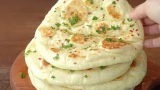 Garlic Naan Bread Recipe Butter Garlic Naan Recipe Naan Bread RecipeButter Naan BreadGarlic Naan [upl. by Ultun]