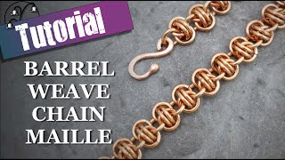 Barrel Weave Chain Maille [upl. by Curren273]