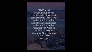 Nisa Sûresi 32 Ayet🌹 [upl. by Gary]