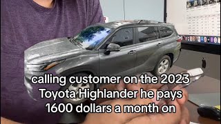 Toyota Dealership Scams customer‼️IMAGINE PAYING 1600 a month for a Base Toyota Highlander [upl. by Yleik]