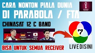 Cara Nonton Piala Dunia Di Parabola  Bisa Untuk Semua Receiver  FTA [upl. by Loginov]