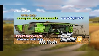 FS 20 mapa agromash con 600 máquina animales completo [upl. by Hum458]