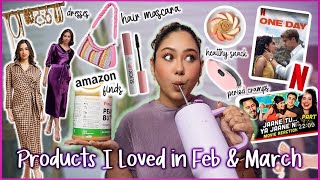 Products I LOVED in FEB amp MARCH 🩷 Amazon Finds Outfits New On Netflix Youtubers ThatQuirkyMiss [upl. by Skantze]